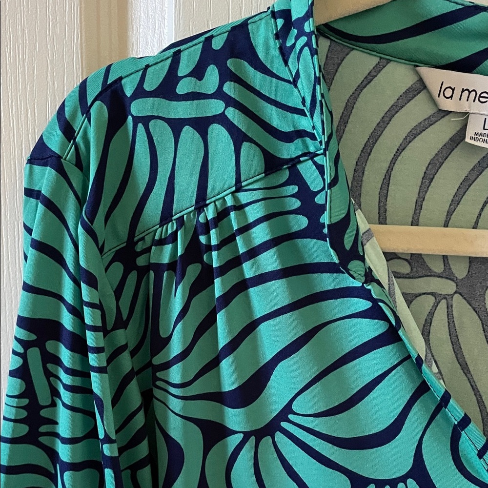 Chic Zebra Print Green Dress - Picture 5 of 6